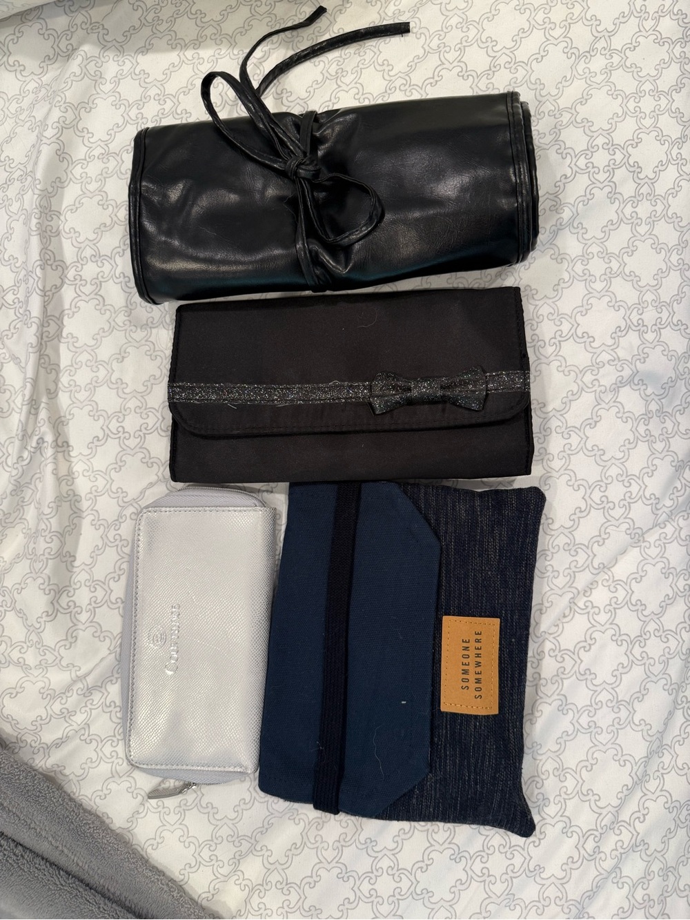 Bundle of makeup bags & makeup brush bags